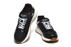Prada Black Low-Top Sneakers with Gum-Tread Sole