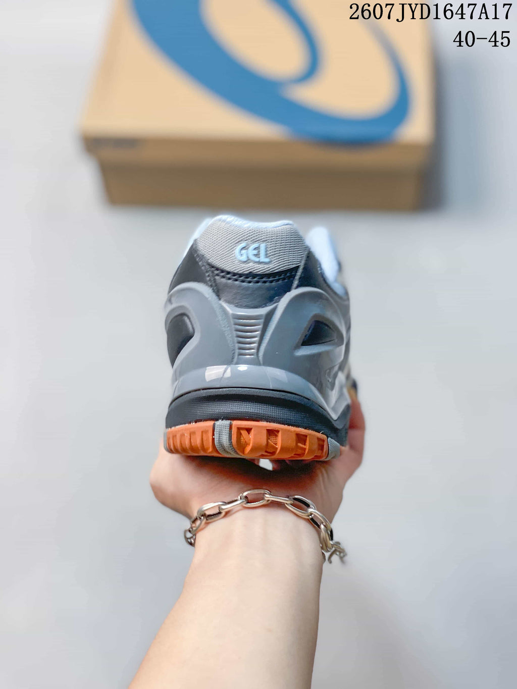 ASICS GEL-Resolution 5 Tennis Shoes Gray Black Orange