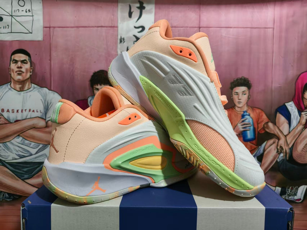 Li-Ning Wade All City Basketball Shoes Peach Green