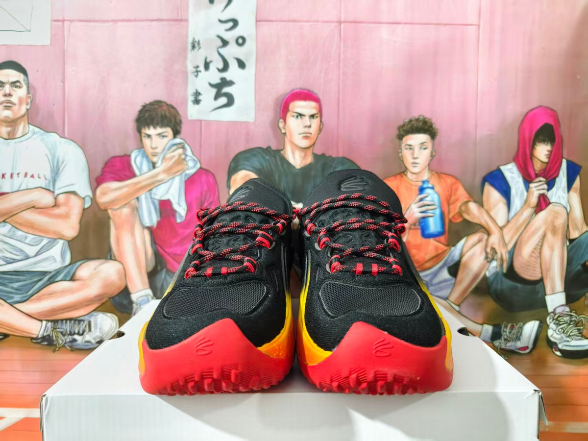 Under Armour Basketball Sneakers Black Yellow Orange