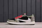 Jordan 1 Low Travis Scott Black Grey Sneakers CQ4277-008