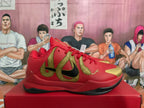 Nike Red and Gold Basketball Sneakers
