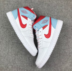 Jordan Air Jordan 1 Mid Ice Blue White Red 555112-104