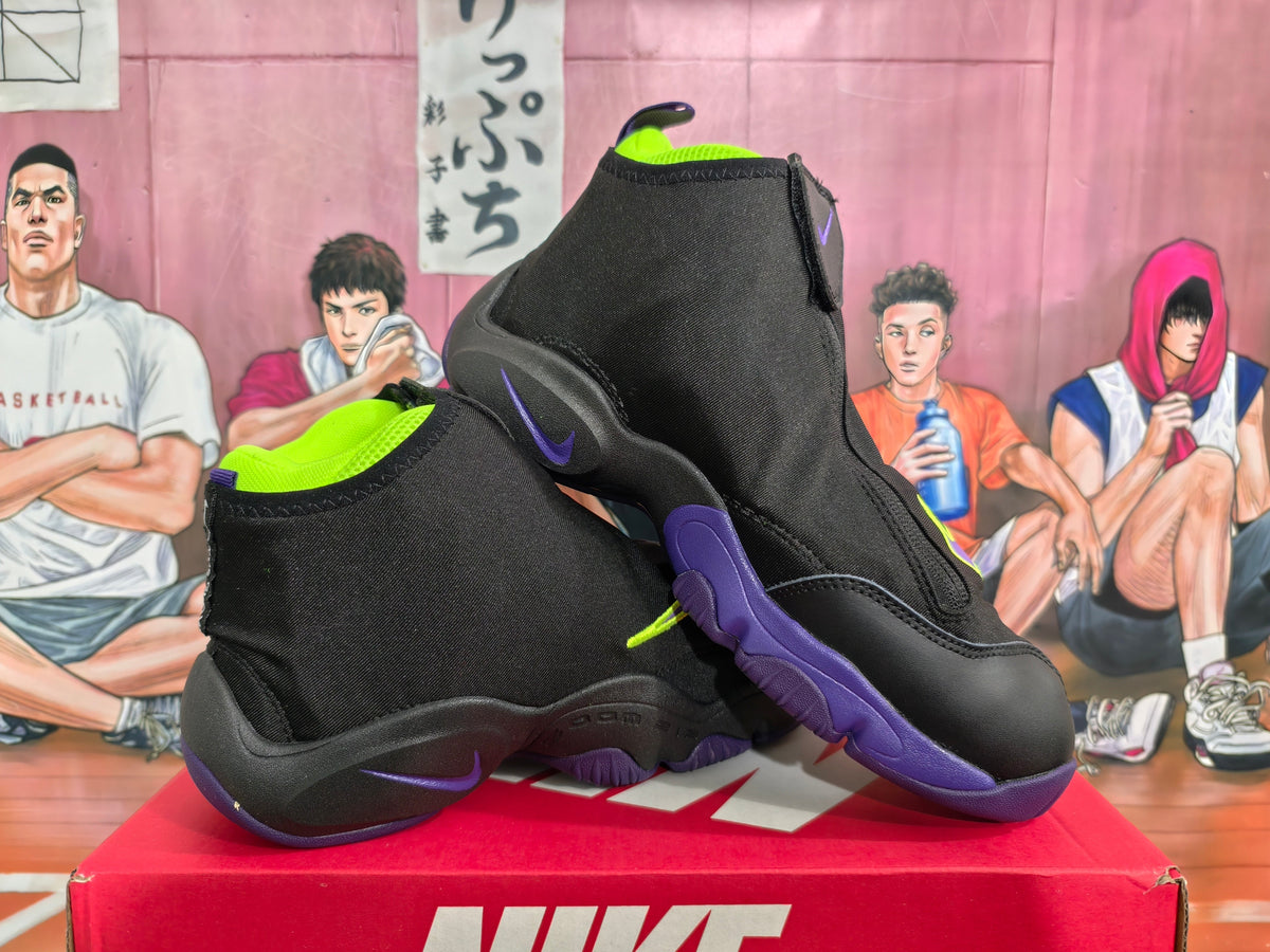 Nike The Glove Basketball Sneakers Black Purple Yellow