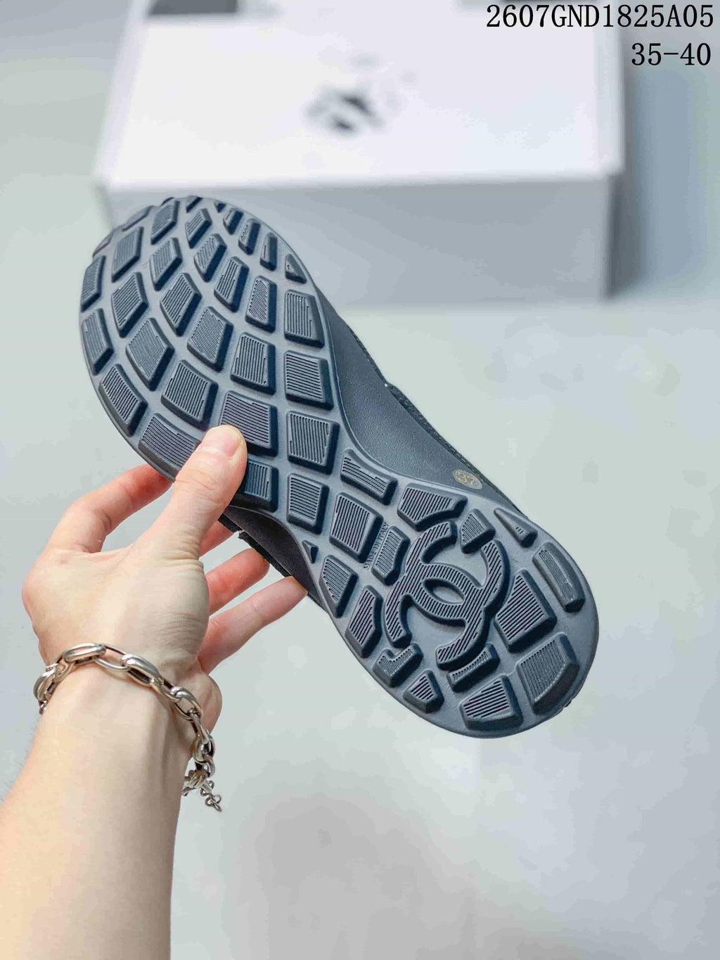 Chanel Black and White Low-Top Sneakers 2607GND1825A05
