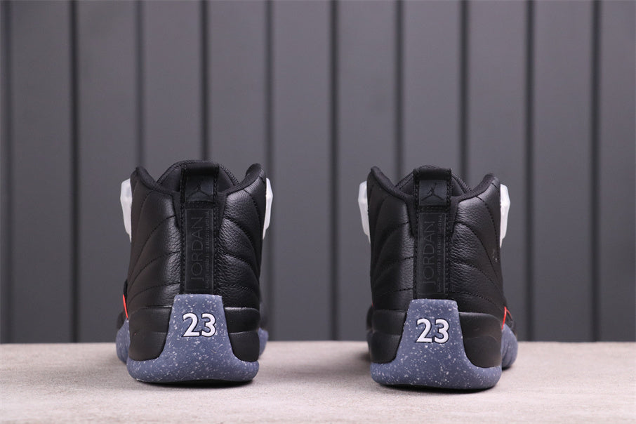 Air Jordan 12 Reverse Flu Game Black High-Top Sneakers DC1062-006