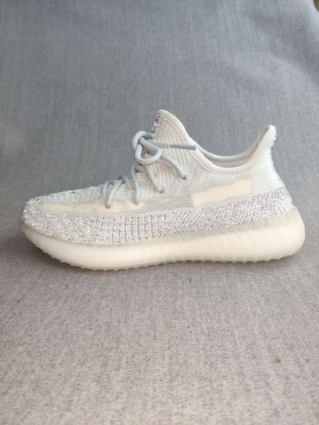 Yeezy 350 V2 Reflective White Silver Sneakers