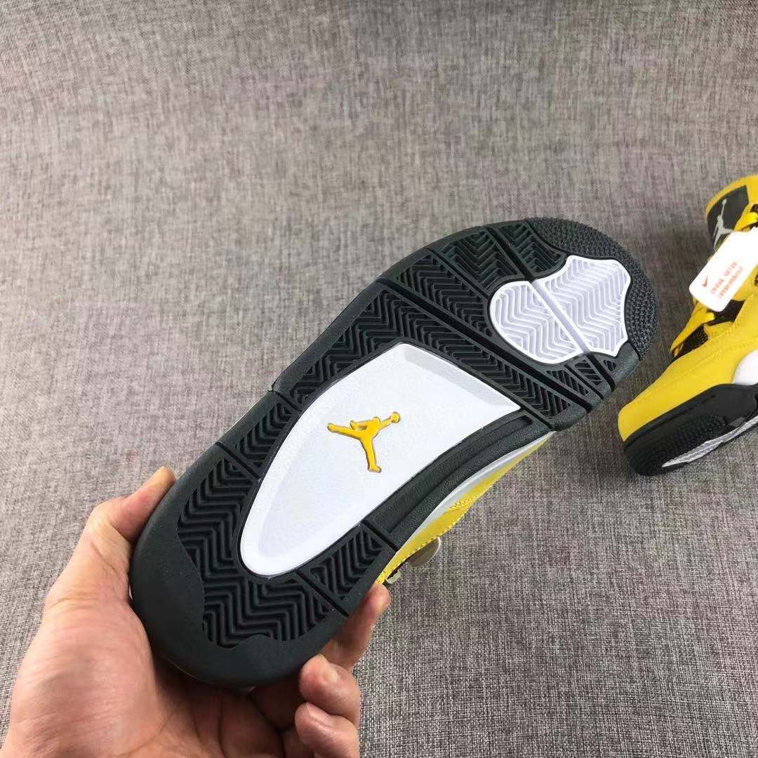 Jordan Air Jordan 4 Lightning Yellow Black Sneakers