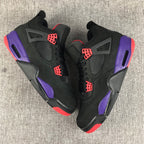 Jordan Air Jordan 4 Black Purple Red Sneakers