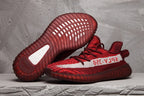 Yeezy 350 V2 Burgundy Zebra Sneakers