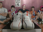 Nike Mismatched Basketball Sneakers White Black Red
