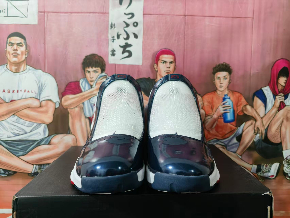 Jordan White Blue Basketball Sneakers