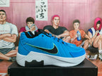 Nike Blue Basketball Sneakers with Black Swoosh