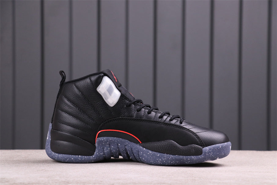 Air Jordan 12 Reverse Flu Game Black High-Top Sneakers DC1062-006