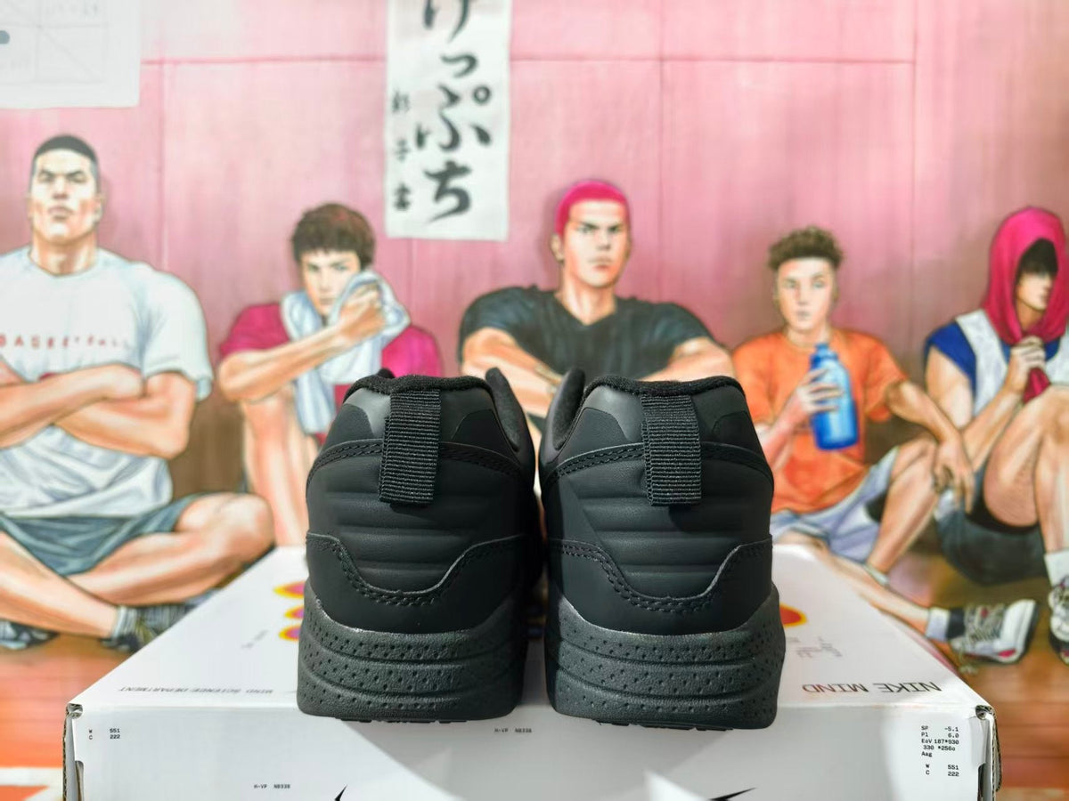 Nike Black Low-Top Sneakers with Visible Air Unit