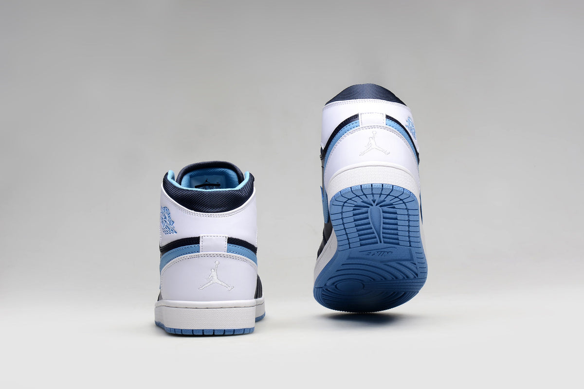 Jordan 1 Retro High Navy and Light Blue Sneakers