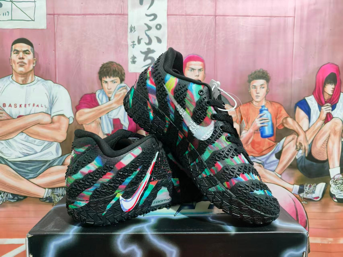 Nike LeBron Basketball Shoes in Black with Multicolor Accents