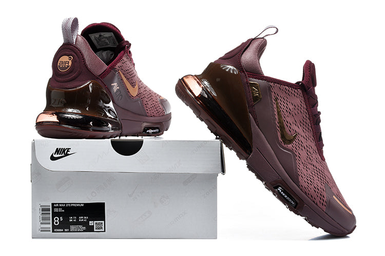 Nike Air Max 270 Premium Burgundy Sneakers