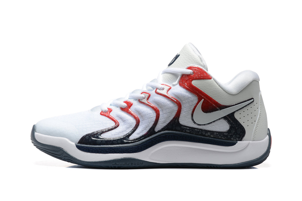 Nike KD Basketball Sneakers White Red Black 876-13