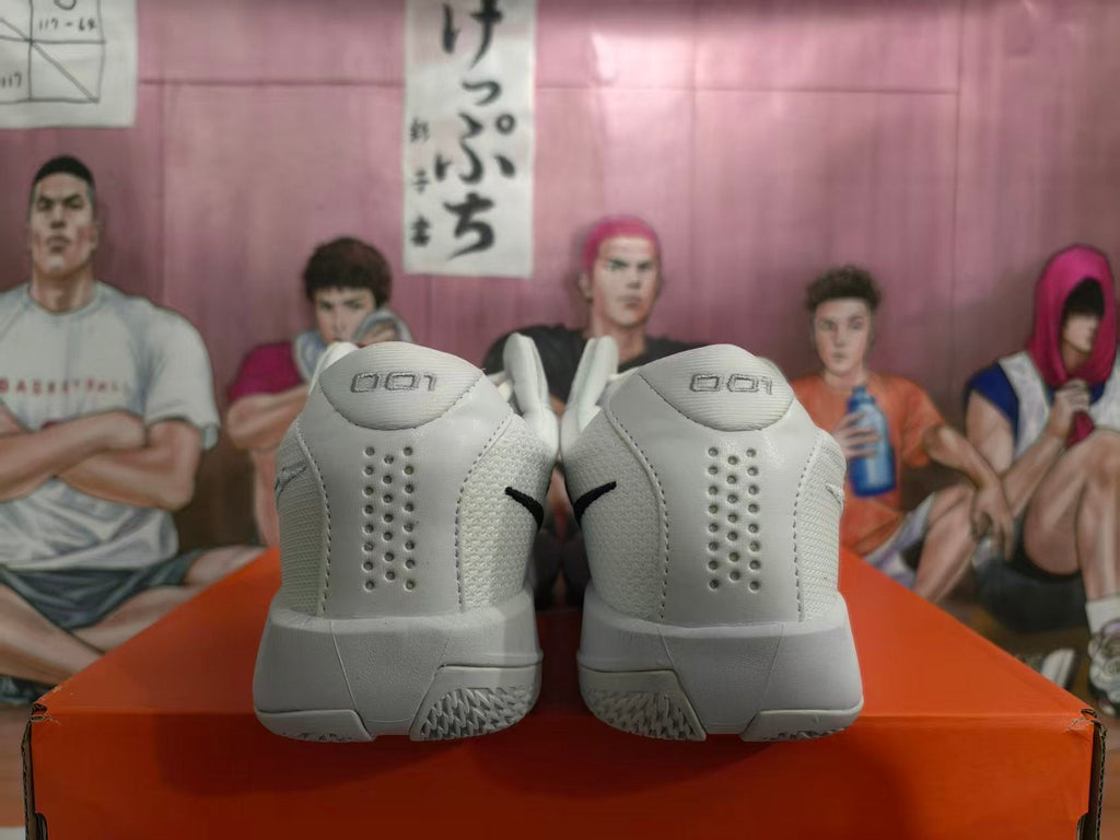 Nike Zoom White and Grey Basketball Shoes