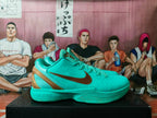 Nike Brunson PE Basketball Sneakers Turquoise Gold