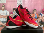 Nike Red and Gold Basketball Sneakers