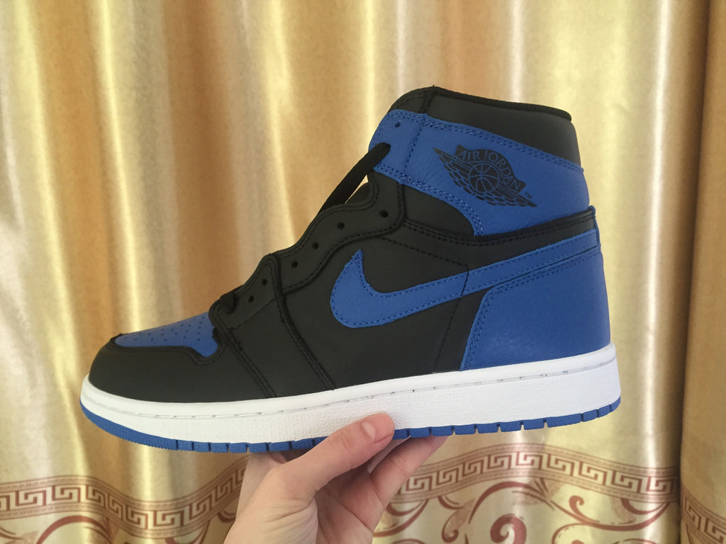 Jordan 1 High Sneakers Black Royal Blue