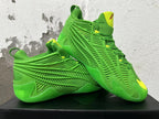 Adidas Green Basketball Sneakers with Yellow Accents