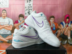 Nike Kobe Low Basketball Shoes White and Purple