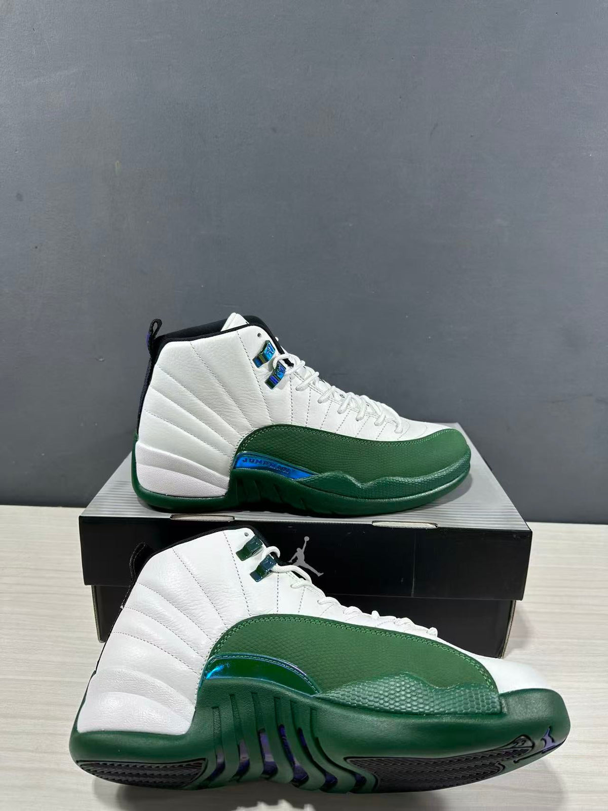 Jordan Air Jordan 12 Retro Bucks Sneakers White Green CT8013-103