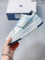 MLB Big Ball Chunky Canvas Hi Sneakers White Blue 2607GYD118A08