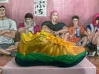 Yellow and Green Basketball Sneakers