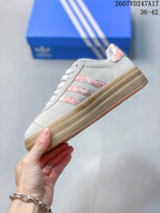 adidas Gazelle Bold Platform Sneakers Light Gray Pink