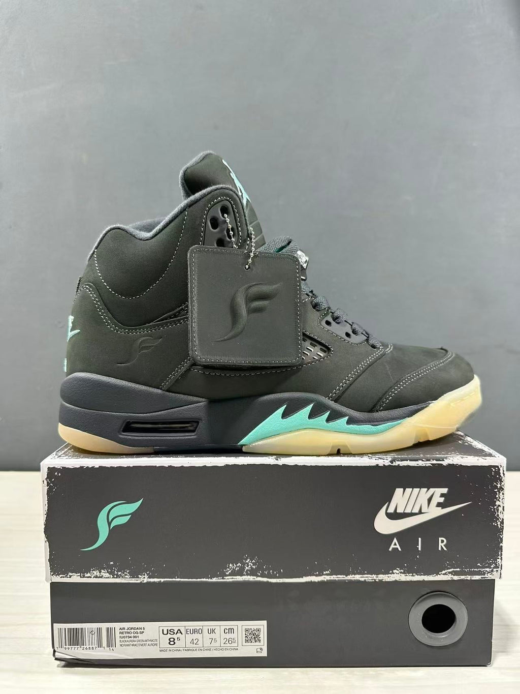 Jordan Air Jordan 5 Aqua Dark Green IU0734-001 Sneakers