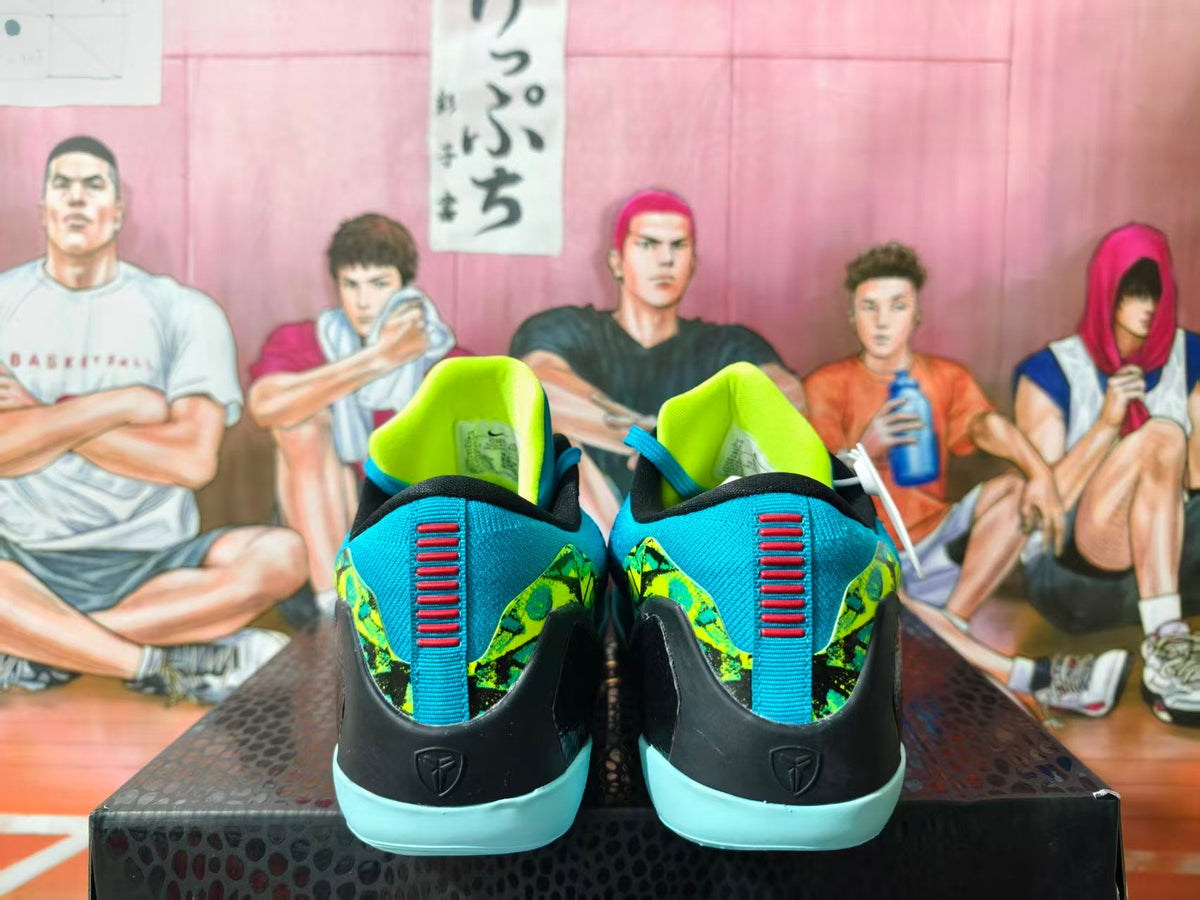 Nike Kobe 9 Basketball Shoes in Turquoise and Volt