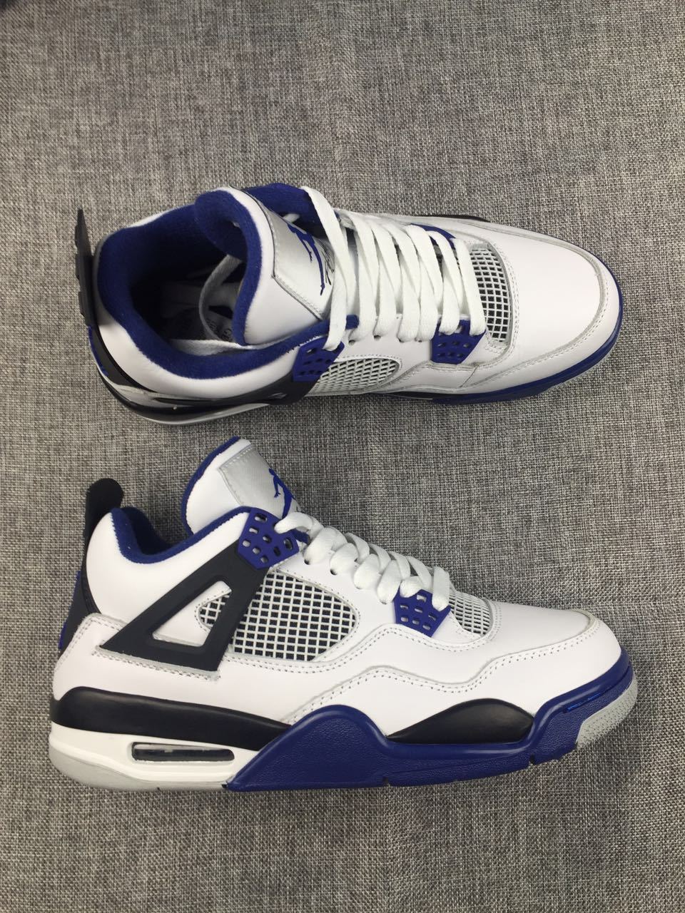 Jordan Air Jordan 4 White Black Blue Sneakers