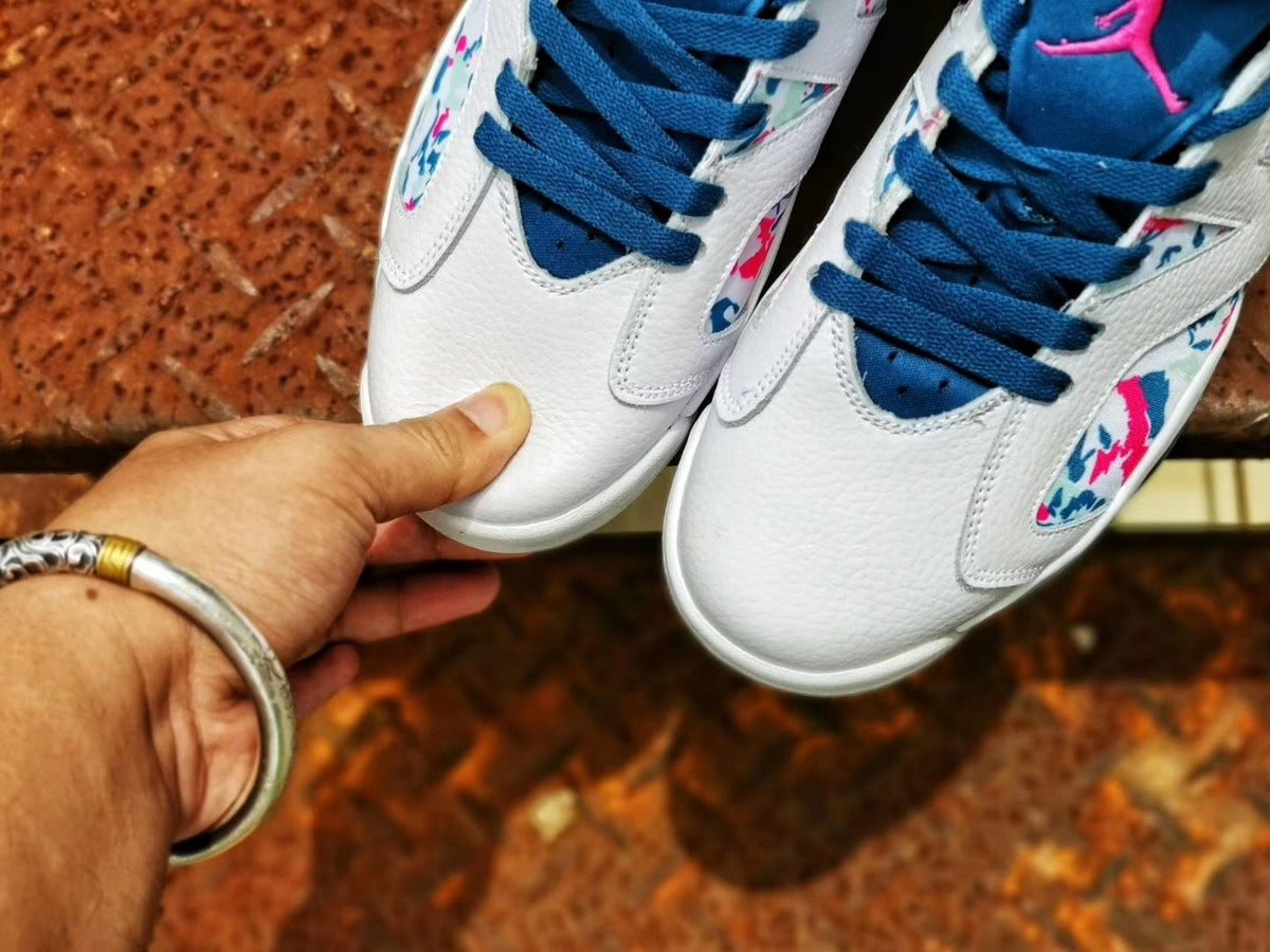 Jordan Air Jordan 6 Multicolor White Blue Pink Sneakers