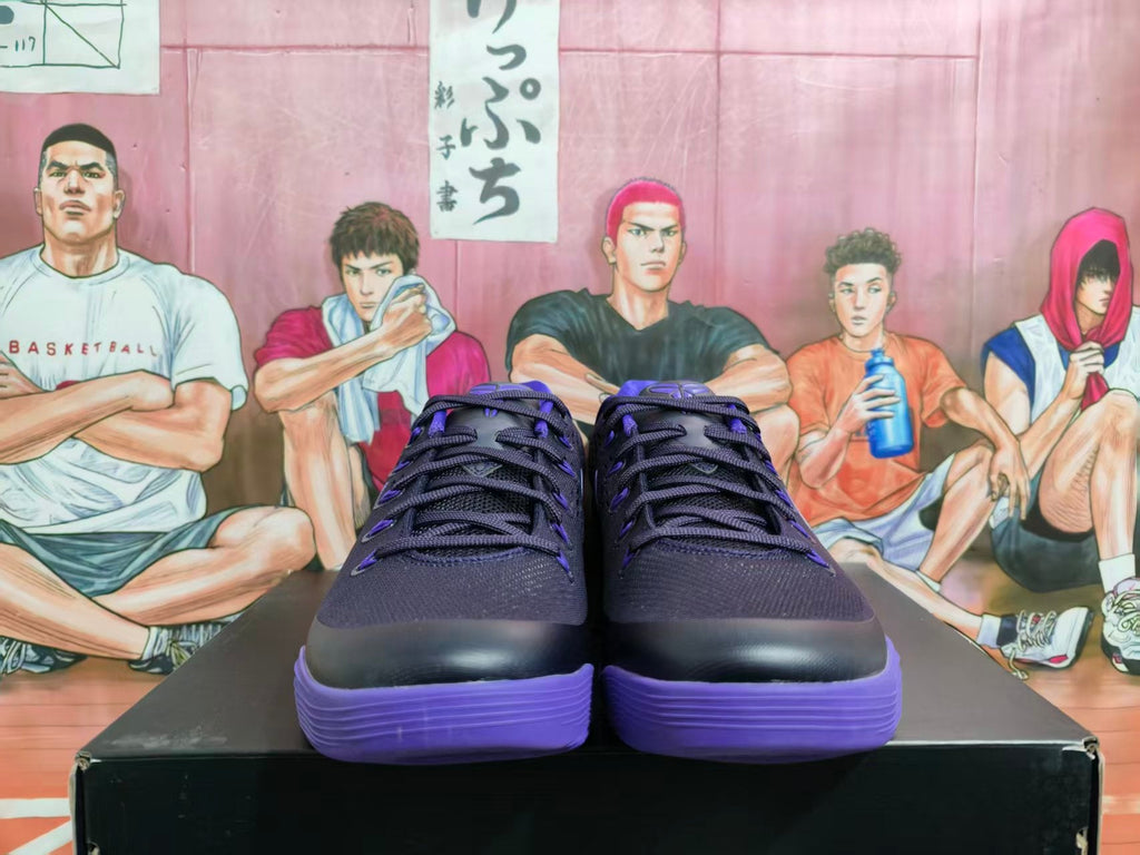 Nike Kobe 9 Low Basketball Shoes in Black and Purple