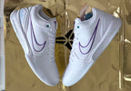 Nike Kobe 4 Low Basketball Shoes White Purple Charlotte