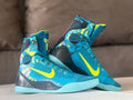 Nike Kobe 9 High Basketball Shoes Blue Yellow Picasso