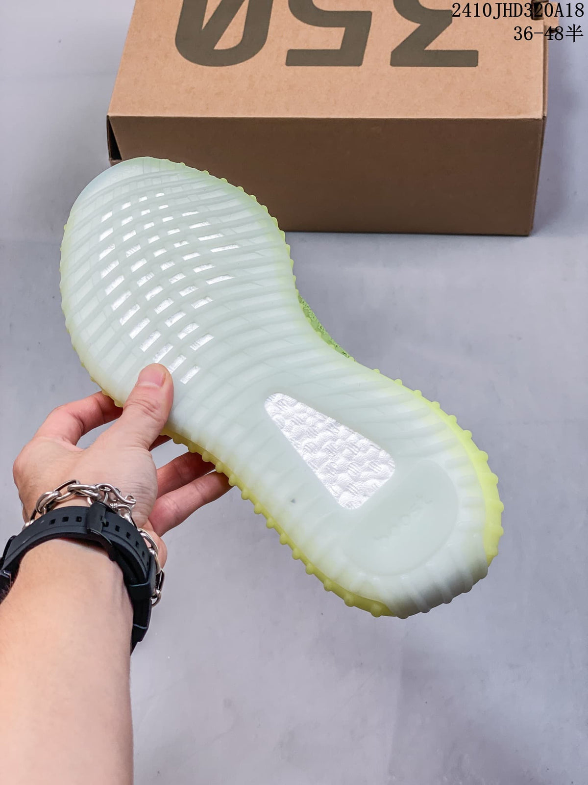 Adidas Yeezy Boost 350 V2 Green White Sneakers