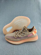 Yeezy 350 V2 Knit Sneakers Tan Mauve Orange