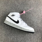 Jordan Air Jordan 1 Mid GS White Cement Sneakers