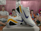 Nike Basketball Sneakers White Purple Yellow