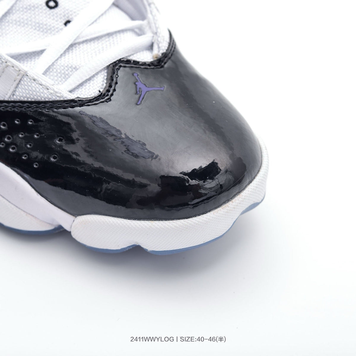 Jordan 6 Rings White Black Purple Sneakers 2411WWYLOG