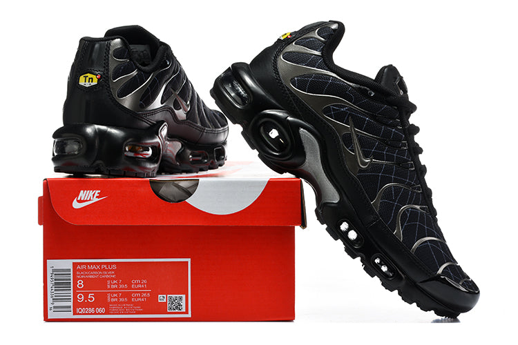 Nike Air Max Plus Black Grid Print Sneakers