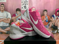 Nike Pink Basketball Sneakers with Silver Swoosh