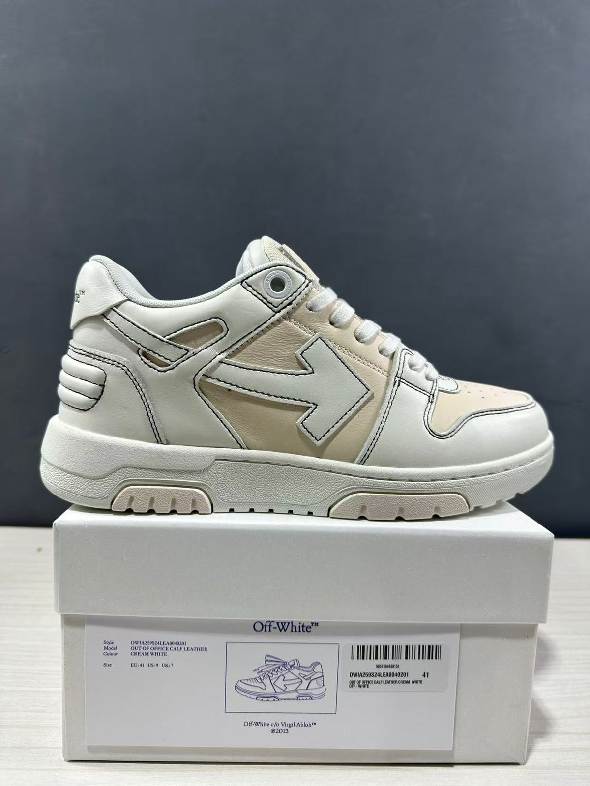 Off-White Out Of Office Low-Top Sneakers Cream White