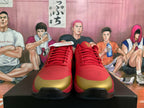 Nike Red and Gold Basketball Sneakers