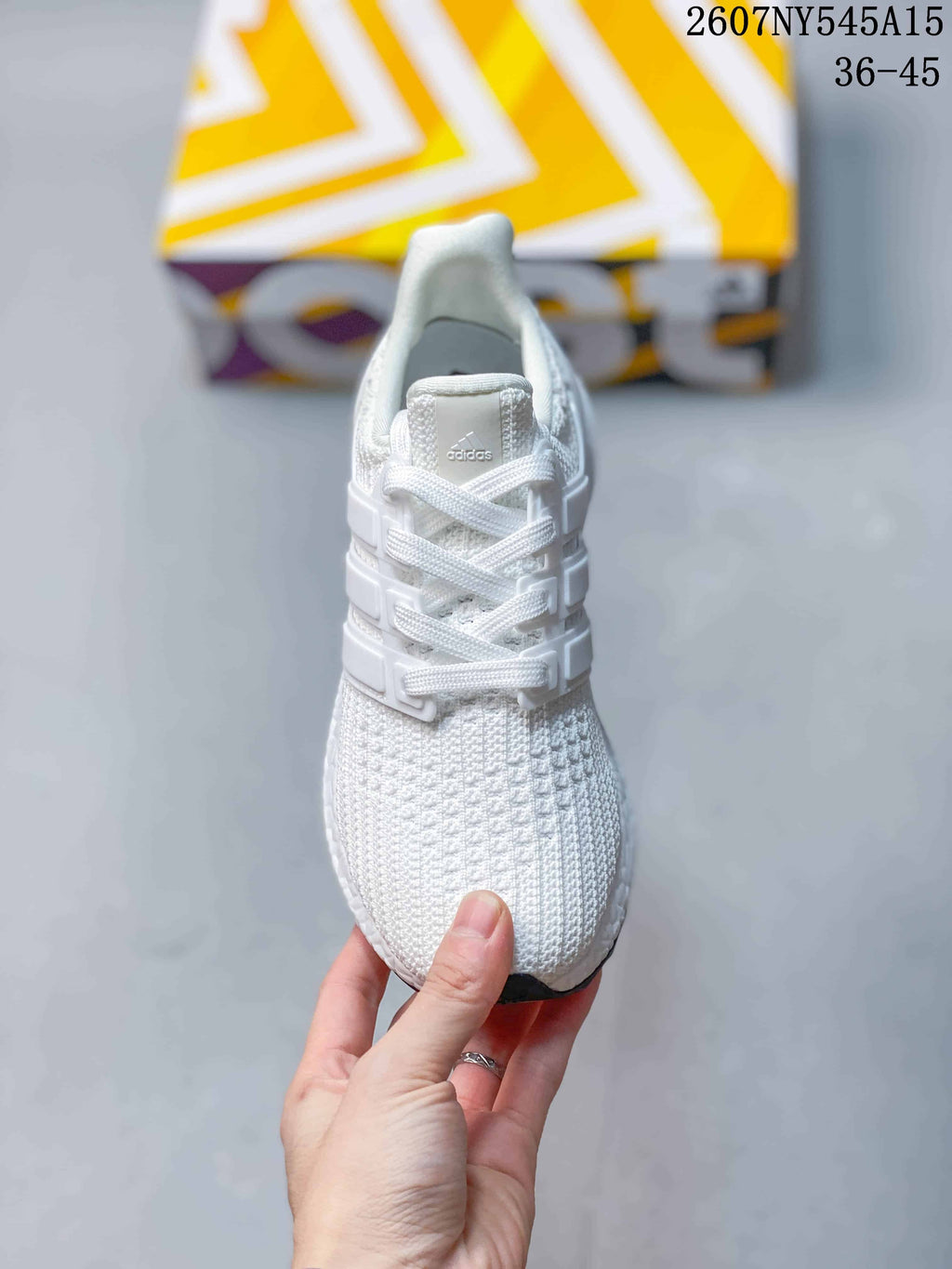 Adidas Ultraboost Light White Running Sneakers 2607NY545A15